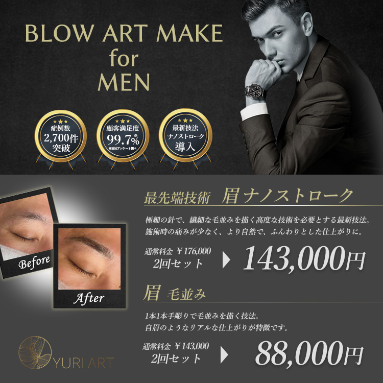 メンズ医療アートメイク　キャンペーン